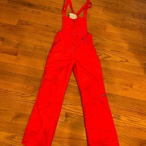 Vintage Alperna Red Snow Bib Suit XS-S